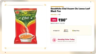 Goodricke Chai Assam CTC Loose Leaf Black Tea at ₹80