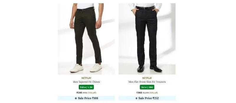 Upto 80% Off On NETPLAY Clothing