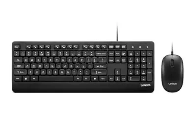 Lenovo 110 Keyboard & Mouse Wired Combo| Waterproof Exoskele at ₹699