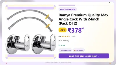 Premium Quality Max Angle Cock (Pack Of 2) at ₹378