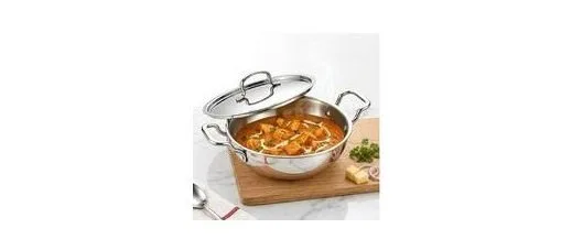 Triply Stainless Steel Kadai at ₹1,076