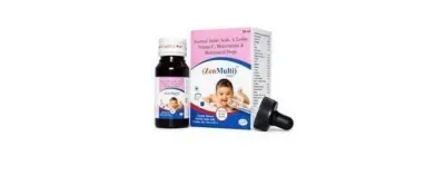 CureZen ZenMulti Drops for Kids, Orange Flavour, 30 ml at ₹86