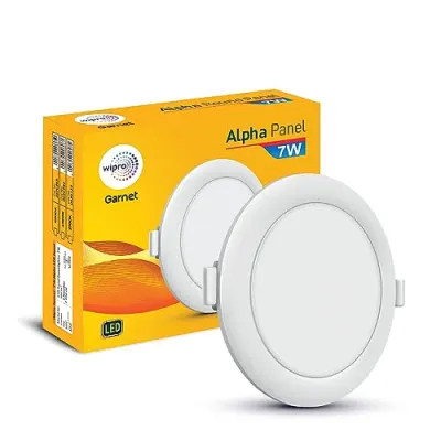wipro Garnet 7W Round LED Alpha Panel | Cool White Light (65 at ₹94