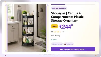Storage Organizer Trolly at ₹244
