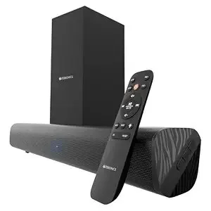 ZEBRONICS 90 Watts, Compact Soundbar, Home Theatre, Dual Driver Soundbar, 11.43cm Subwoofer, HDMI ARC, Bluetooth v5.1, Wall Mountable, Gloss at ₹2,999