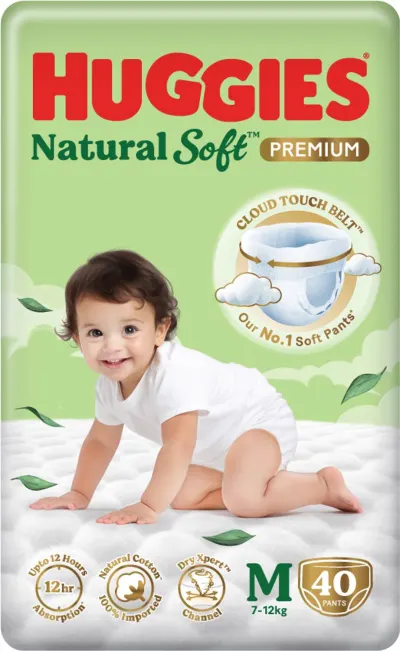 Huggies Premium Pant Diapers - M (40 Pieces) at ₹480