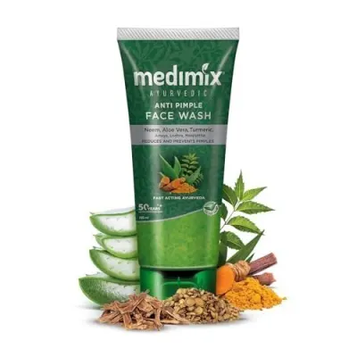 Medimix Ayurvedic Anti Pimple Face Wash, 100ml at ₹97