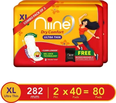 60% Off on Niine Luxurious Pads (80 Pads) at ₹300