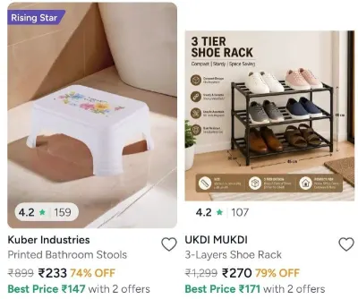 BOXJOY Racks and Wardrobes & Bathroom Accessories, Furniture and 5 more