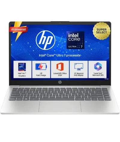 HP 14 AI PC Intel Core Ultra 7 155H - (16 GB/1 TB SSD/Windows 11 Home) 14-ep1152TU Thin and Light Laptop at ₹73,740