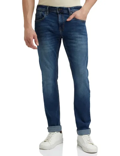 Peter England Men Mid Rise Premium Skinny Fit Stretchable Jeans at ₹999
