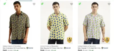Upto 77% Off - United Colors Of Benetton Casual Shirts