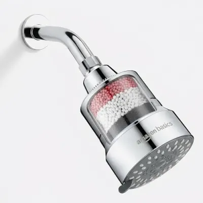 Amazon Basics Filtered Shower Head with 5 Spray Modes | Wate at ₹723
