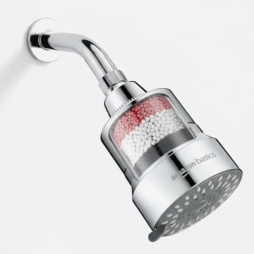 Amazon Basics Filtered Shower Head with 5 Spray Modes | Wate at ₹723