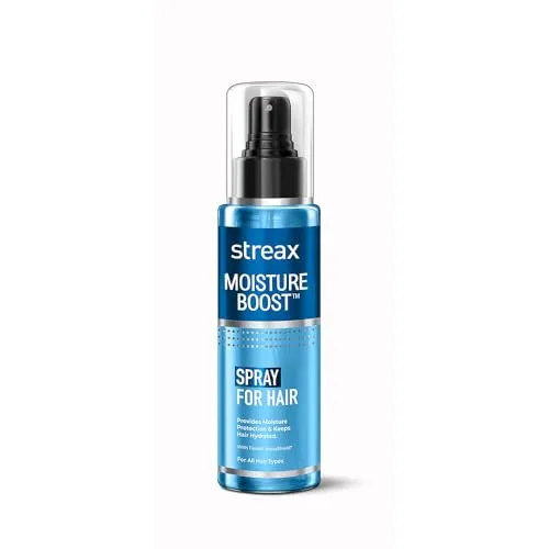 Streax Moisture Boost Spray Hair Serum for Dry Frizzy Hair - 50 ml | Hair Styling Serum for Women & Men | Hydrating, Frizz Free, Smooth & Si at ₹99