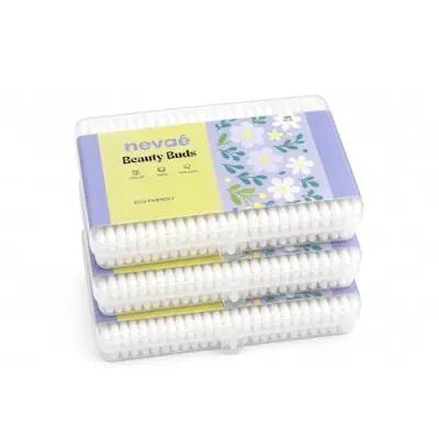 Nevae Cotton Beauty Buds 600 Swabs Pack of 3 (100 Pcs each) at ₹99