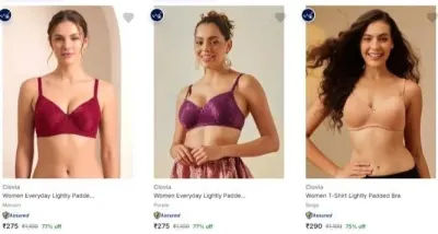 Clo Women's Bras at minimum 77% Discount