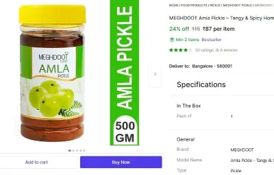 Amla Pickle (500 g) at ₹87