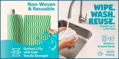 Grab : Upto 22% OFF On Origami Non-Woven Kitchen Towel + Apply Coupon