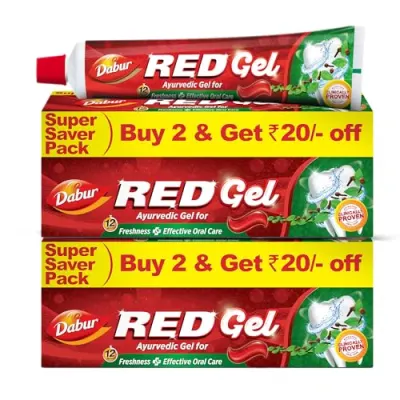 70% Off : Dabur Red Gel Ayurvedic Toothpaste - 600g