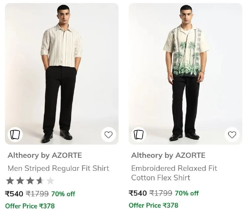 Azorte Online - Minimum 70% OFF