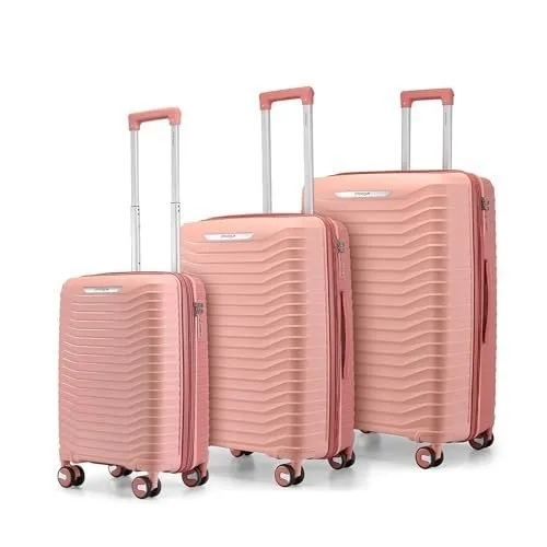 Provogue Coral Hard-Sided PP Trolley Bag Set of 3 | Expandab at ₹5,899
