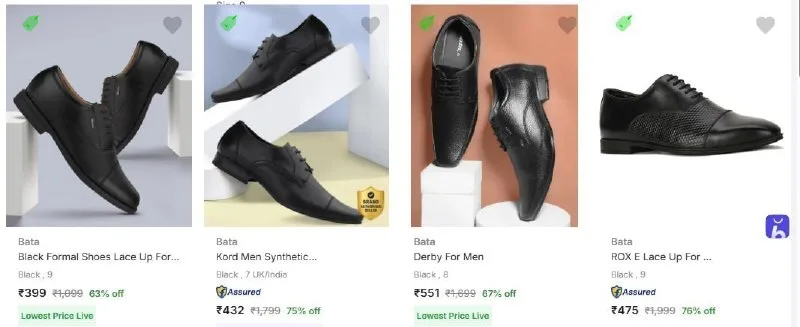 Upto 75% Off - Bata Men's Formal Footwear