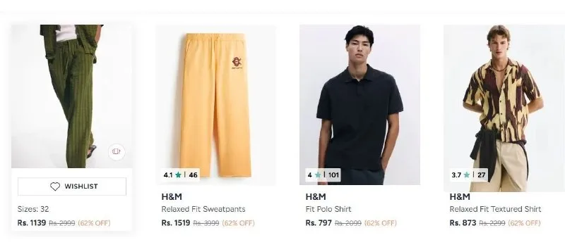 Shop Trendy H&M Clothing & Footwear Online