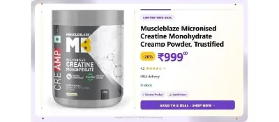 Muscleblaze Micronised Creatine Powder at ₹999