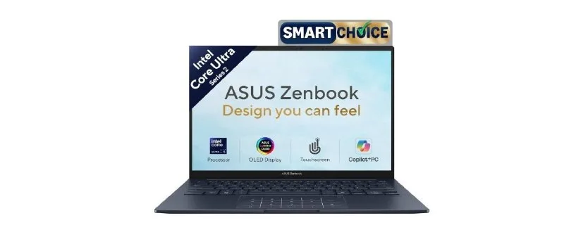 ASUS Zenbook 14,smartchoice,intel Core Ultra 5 225h,16gb at ₹1,08,090
