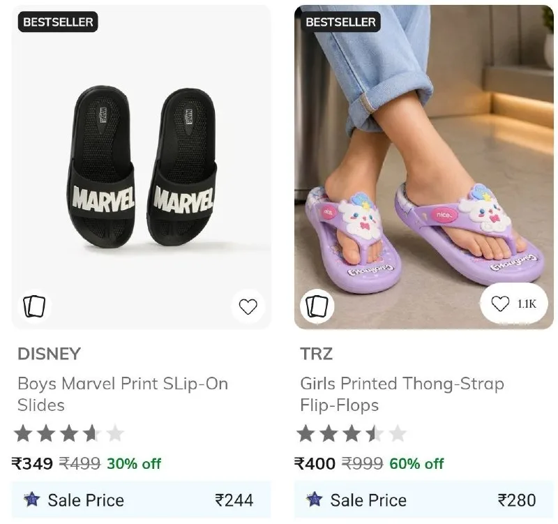 Kids Footwear Sale – At Min 30–50% OFF