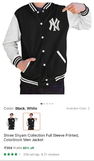 Versity Jacket at ₹394