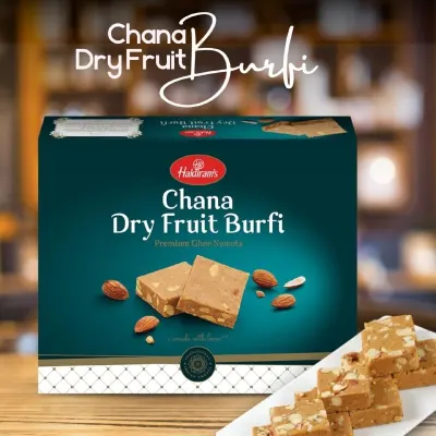 Haldiram's Chana Dry Fruit Burfi (500g) at ₹325