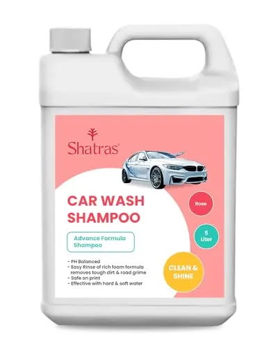 Shatras 5 Litre Foam Car Wash Shampoo Concentrate pH Neutra at ₹349