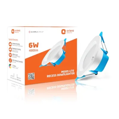 Orient Electric Moonlite 6W LED Ceiling Light, Cool White Li at ₹99