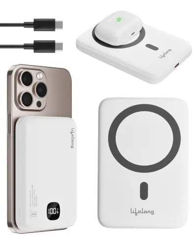 Lifelong Electronics MagSafe Wireless & Wired 10000mAH Power Bank at ₹1,290