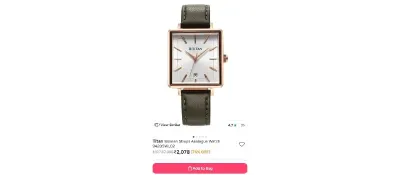 Titan Women Straps Analogue Watch at ₹2,078