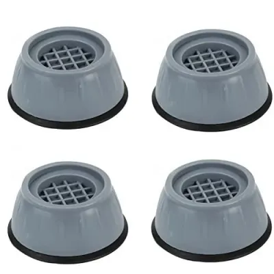 GLUN® Anti Vibration Pad with Suction Cup Feet, Fridge Washing Machine Support Feet Pads Leveling Feet Anti-Walk Pads Shock Absorber Noise C at ₹86