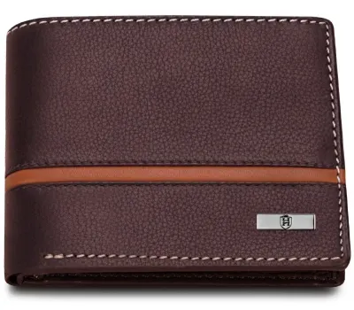 HORNBULL Denial Brown Leather Wallet for Men | Wallets Men with RFID Blocking at ₹448