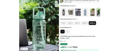 Motivation Water Bottle 1L at ₹163