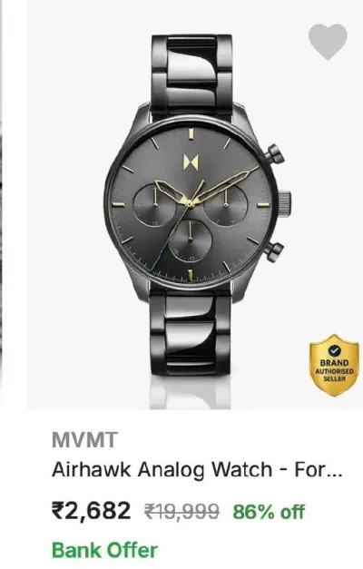 Mvmt Wrist Watches upto 86% off starting From Rs.2668