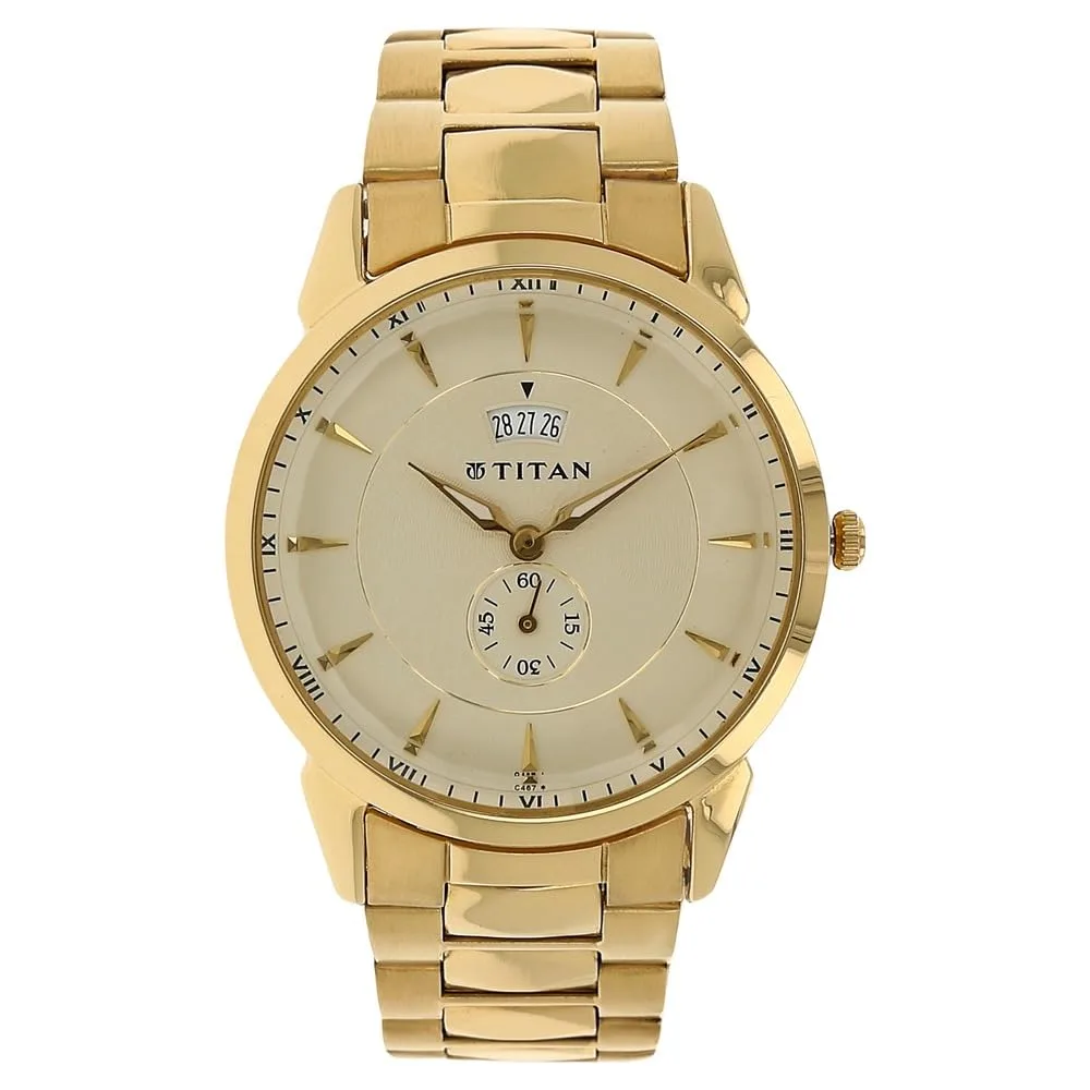 Titan Regalia Analog White Dial Men's Watch at ₹3,924