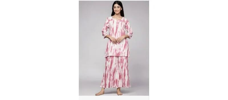 Gerua By Libas Gerua Pink Night Suit at ₹419