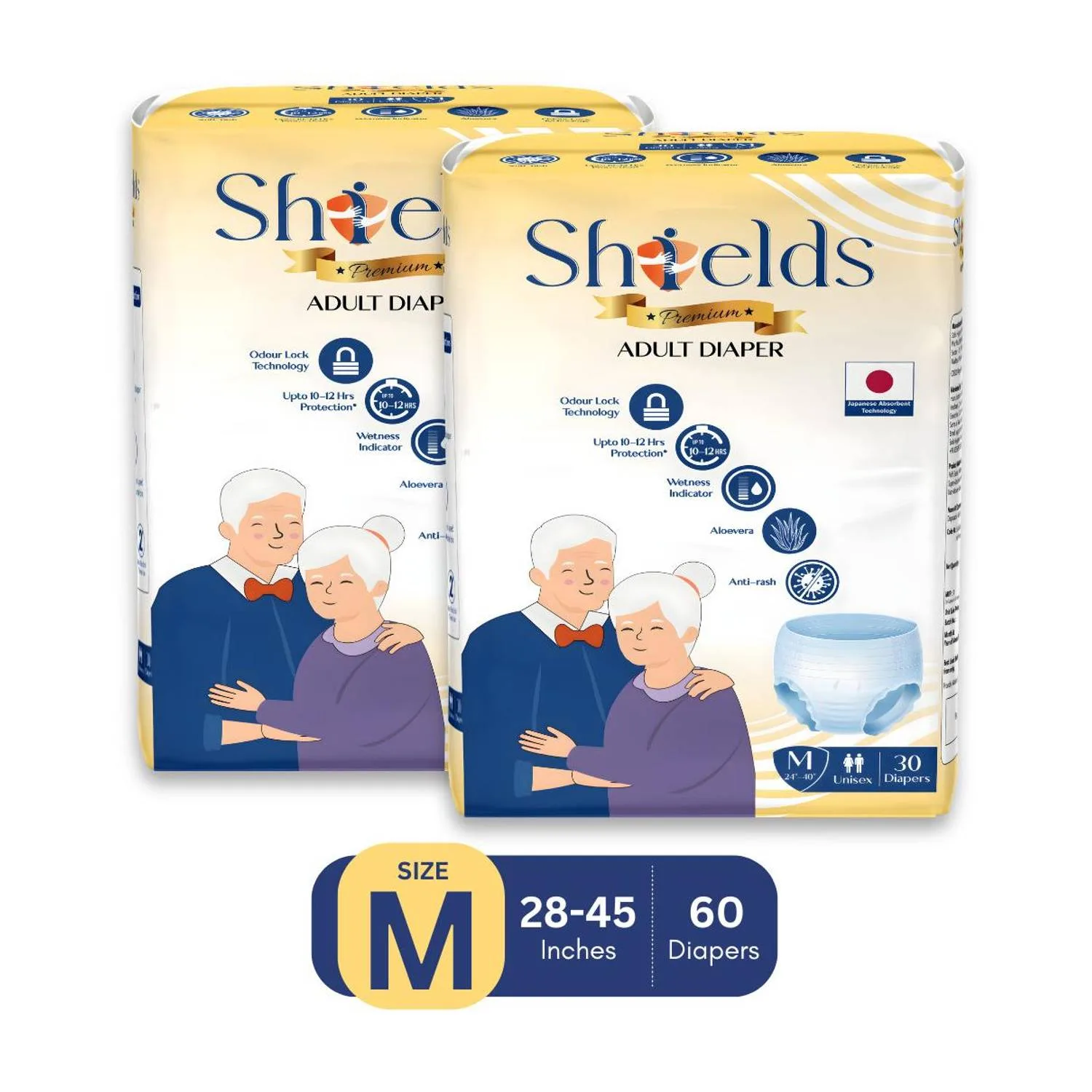Loot: Shields Premium Pant Style Adult Diapers, Pack of 2 (60 Pieces) at ₹943