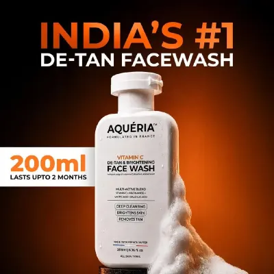 Aqueria De-Tan & Brightening Face Wash (200 ml) at ₹148