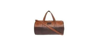 FUR JADEN Tan Leatherette Gym Bag, 23L at ₹398