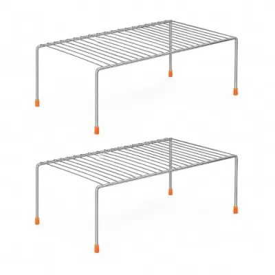 Stainless Steel Utensils Dish Rack/Multipurpose Rustproof Shelf/Storage Shelves/Stand For Home & Kitchen Cabinet, Cupboard & Pantry (Pack Of at ₹199