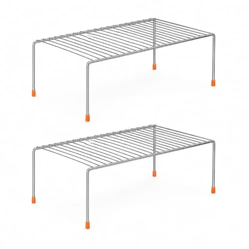 Stainless Steel Utensils Dish Rack/Multipurpose Rustproof Shelf/Storage Shelves/Stand For Home & Kitchen Cabinet, Cupboard & Pantry (Pack Of at ₹199