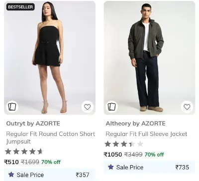 Azorte Online - Minimum 70% OFF