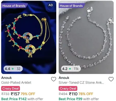 Jewellery under ₹199